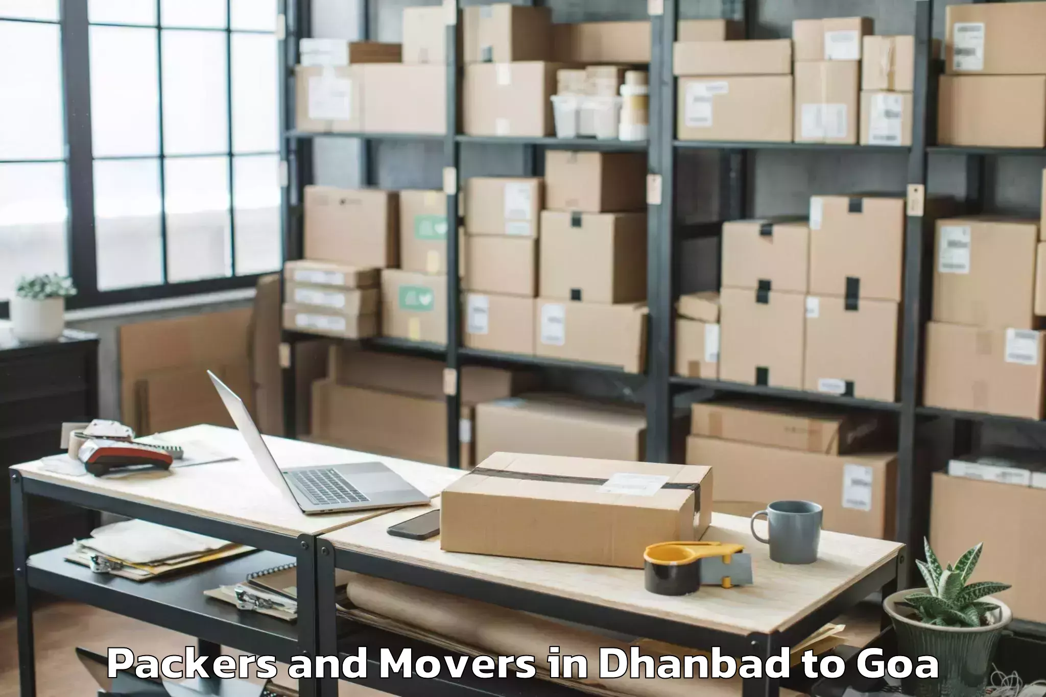 Easy Dhanbad to Taleigao Packers And Movers Booking